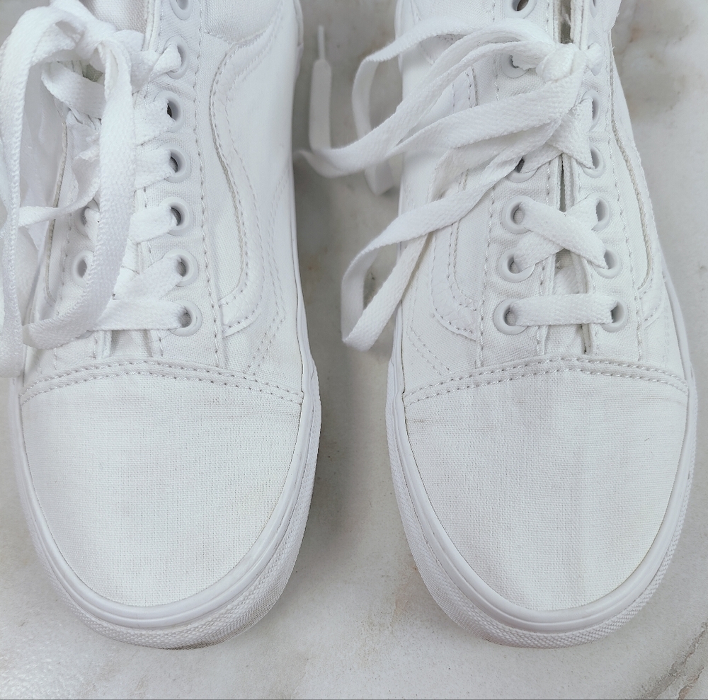 Vans Women's White Sneakers - Picture 4 of 13